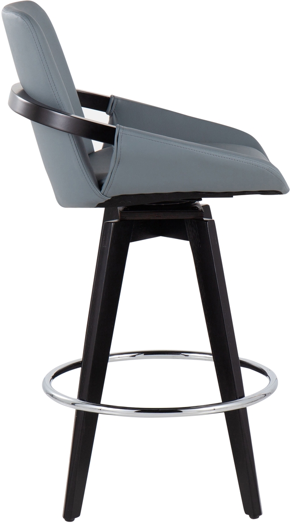 Everan II Gray Counter Height Stool, Set of 2 - Thumbnail - Image 2