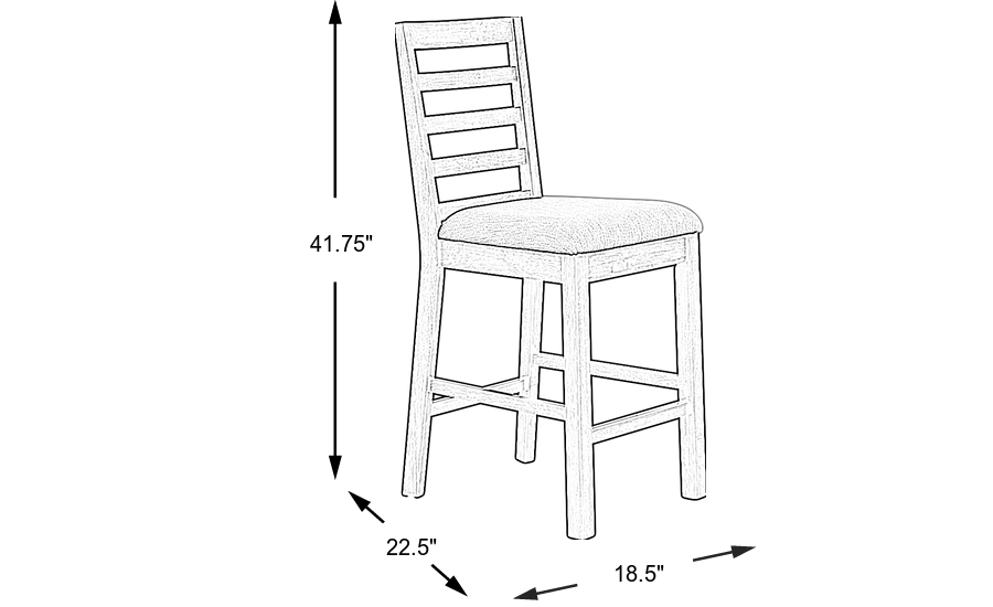 Dimension Image. Please refer to the Dimension Tab on this page for dimension details.