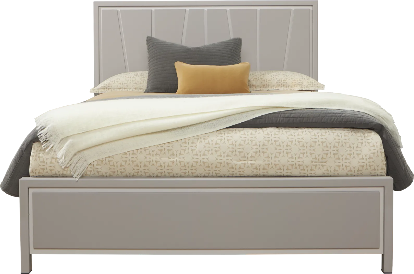 Everdream Gray 5 Pc Queen Panel Bedroom - Thumbnail - Image 2