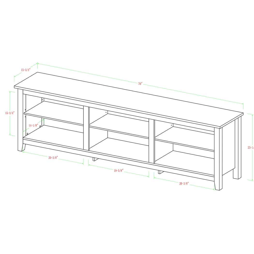 Everett Oak 70 in. Console - Thumbnail - Image 6