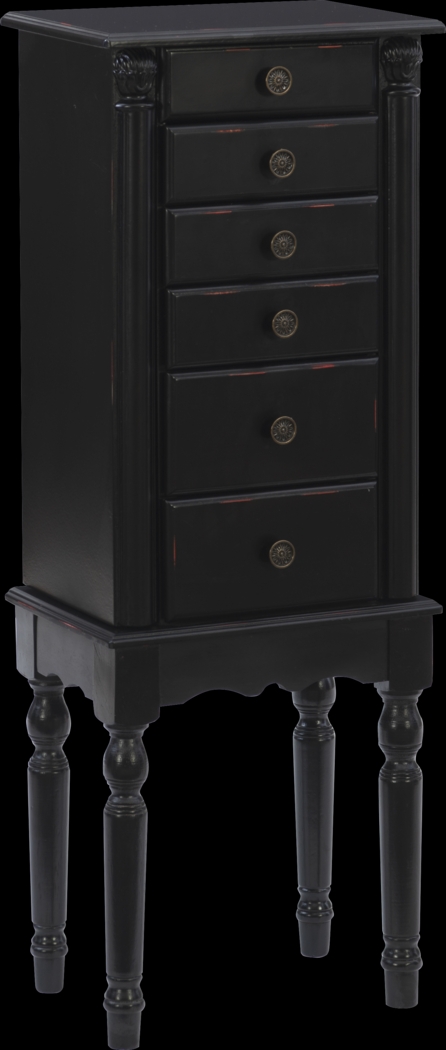Everinaa Black Jewelry Armoire - Thumbnail - Image 1