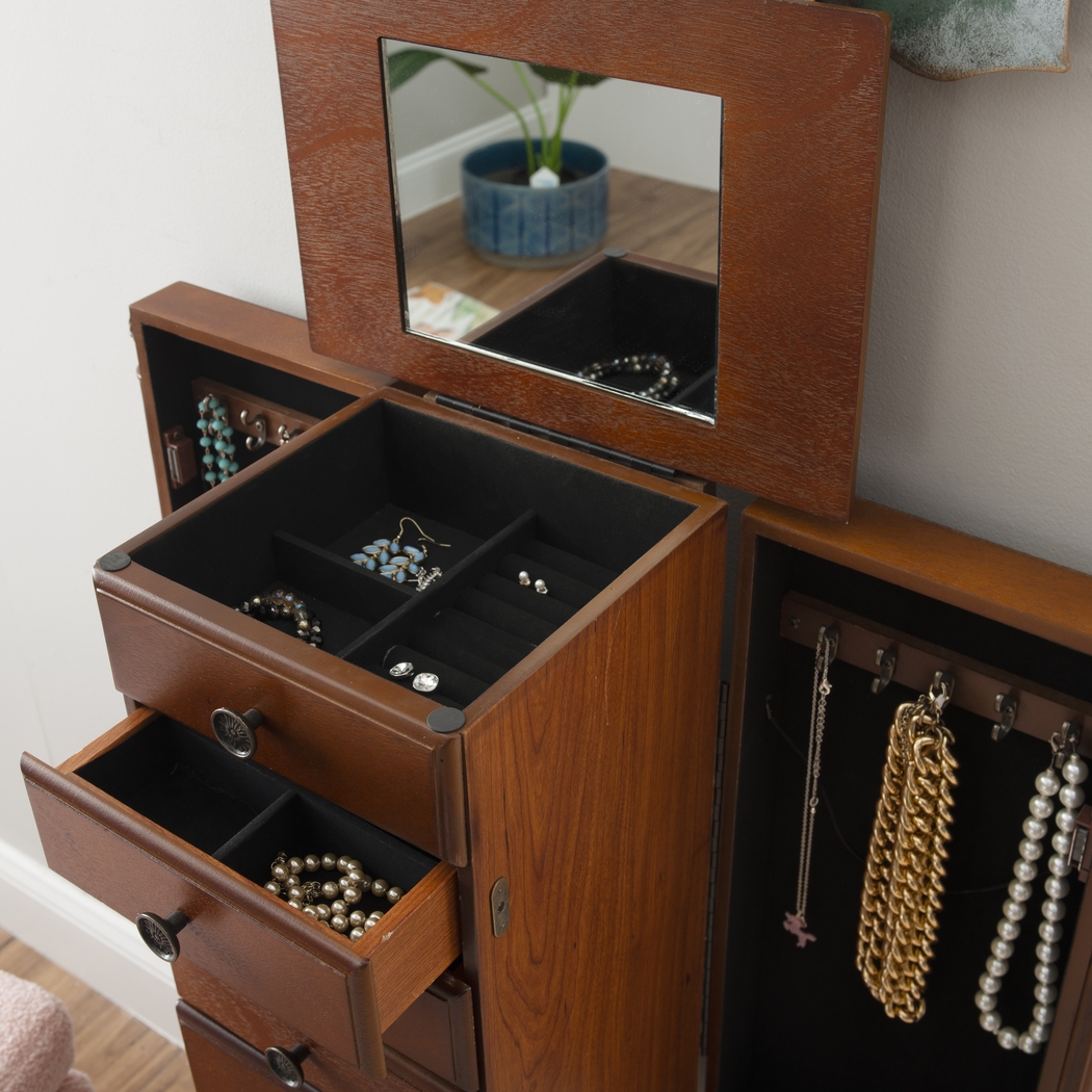 Everinaa Red Jewelry Armoire - Thumbnail - Image 11