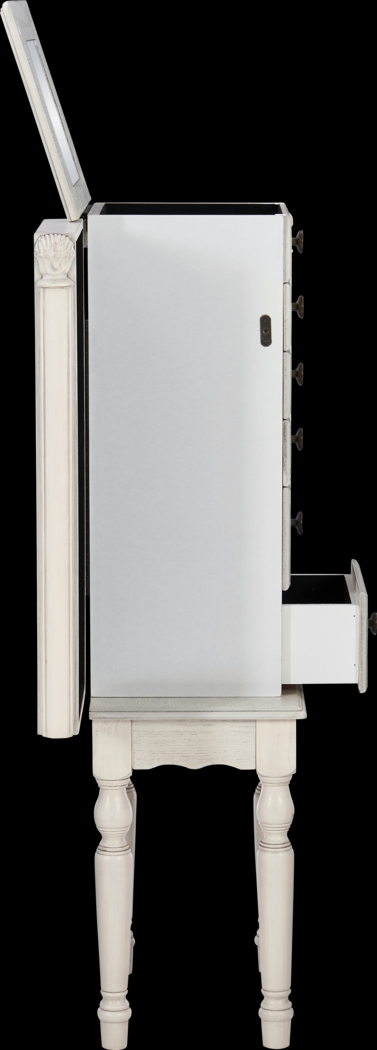 Everinaa White Jewelry Armoire - Thumbnail - Image 11