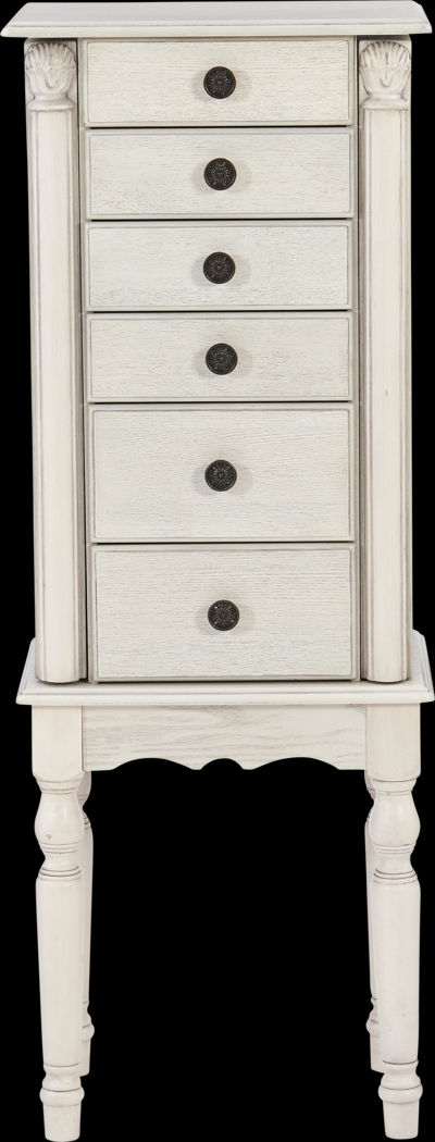 Everinaa White Jewelry Armoire - Thumbnail - Image 6