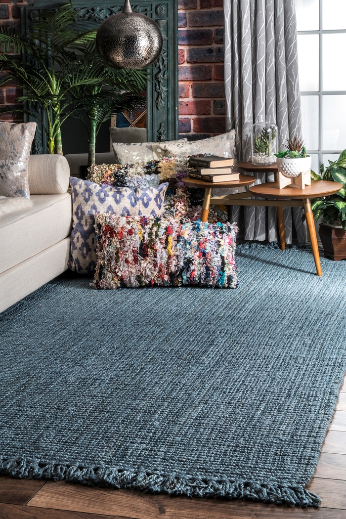 Everley Blue 8' x 10' Rug - Thumbnail - Image 2