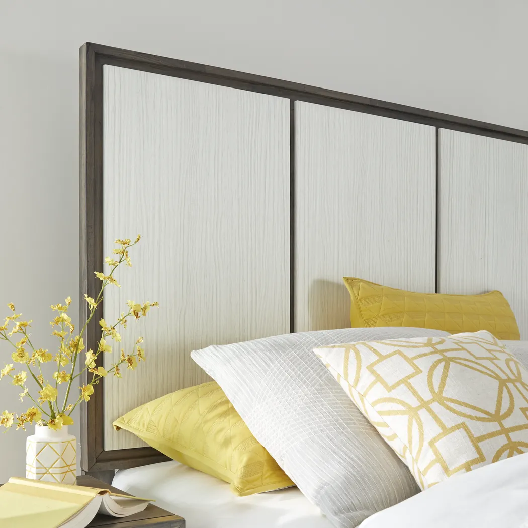 Everson Gray 3 Pc King Panel Bed - Thumbnail - Image 3