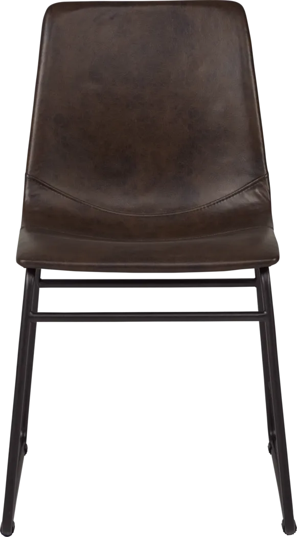 Everton Dark Brown Side Chair - Thumbnail - Image 2