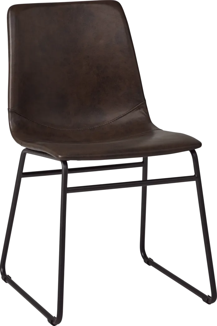 Everton Dark Brown Side Chair - Thumbnail - Image 1