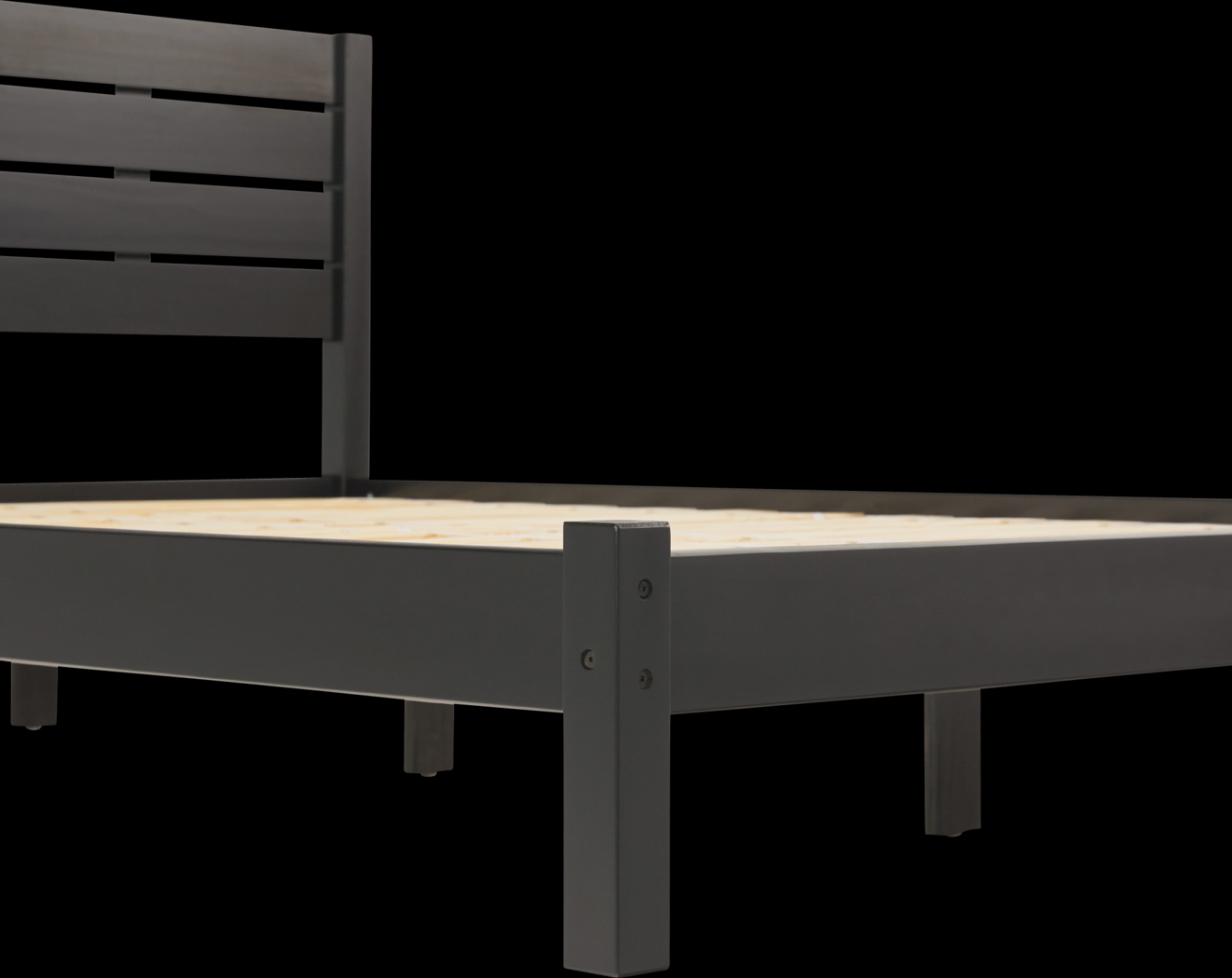 Evertrust Black Queen Bed - Thumbnail - Image 4
