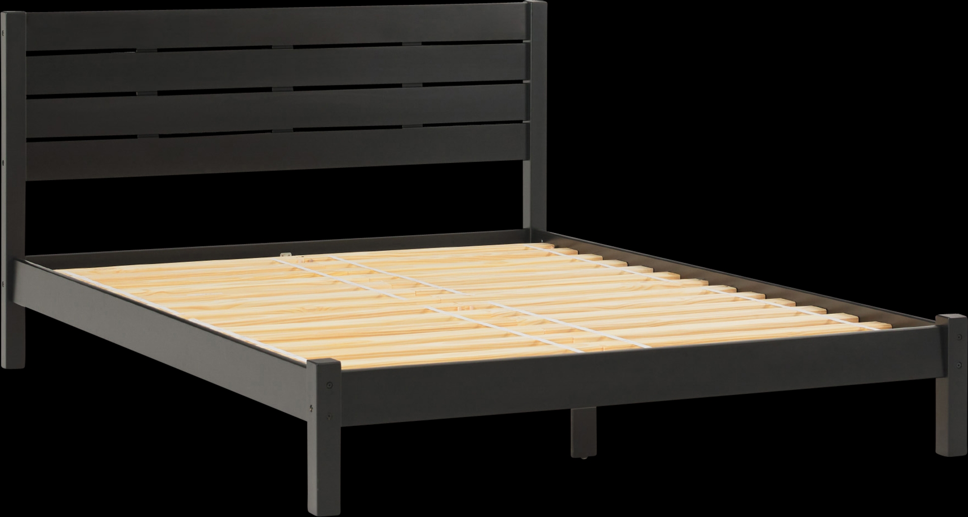 Evertrust Black Queen Bed - Thumbnail - Image 1