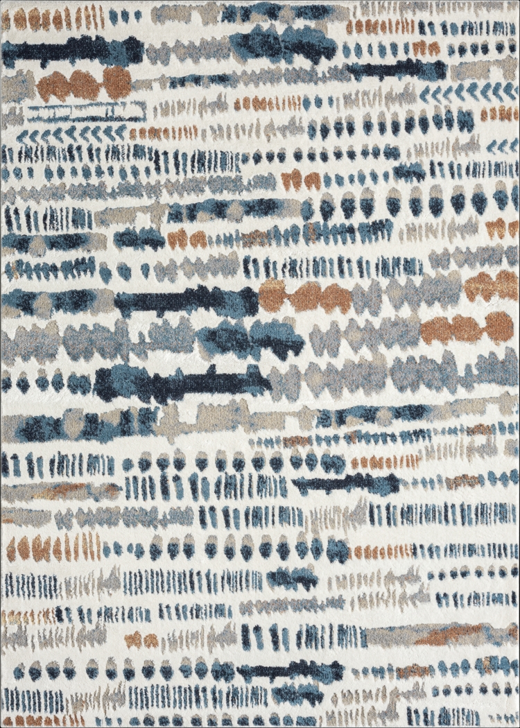 Evette Rios Basili Blue 7'9 x 9'9 Rug - Thumbnail - Image 1