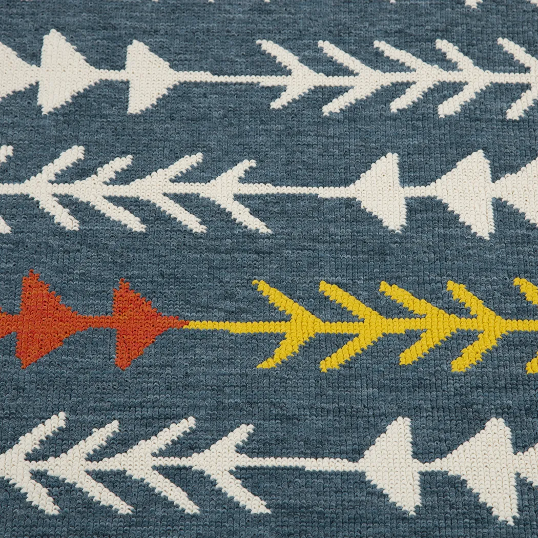 Evette Rios Blackwood Blue 5' x 7' Indoor/Outdoor Rug - Thumbnail - Image 3