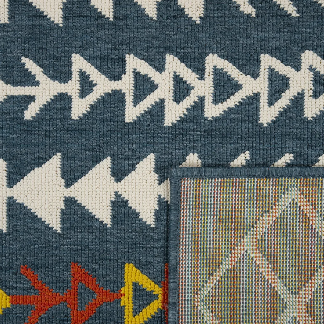 Evette Rios Blackwood Blue 5' x 7' Indoor/Outdoor Rug - Thumbnail - Image 4