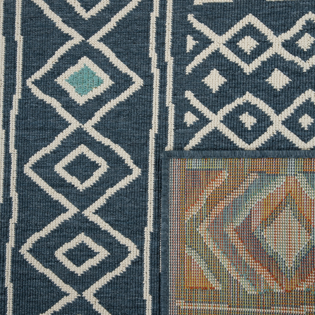 Evette Rios Jaspen Blue 8' x 9'9 Indoor/Outdoor Rug - Thumbnail - Image 4