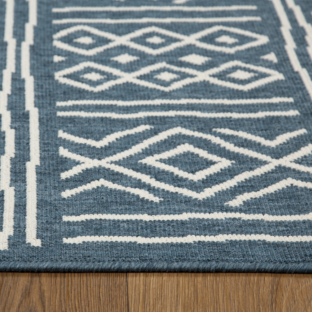 Evette Rios Jaspen Blue 8' x 9'9 Indoor/Outdoor Rug - Thumbnail - Image 7