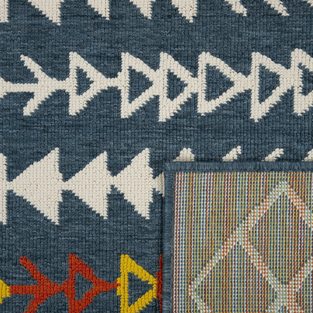 Evette Rios Blackwood Blue 8' x x9'9 Indoor/Outdoor Rug - Thumbnail - Image 4