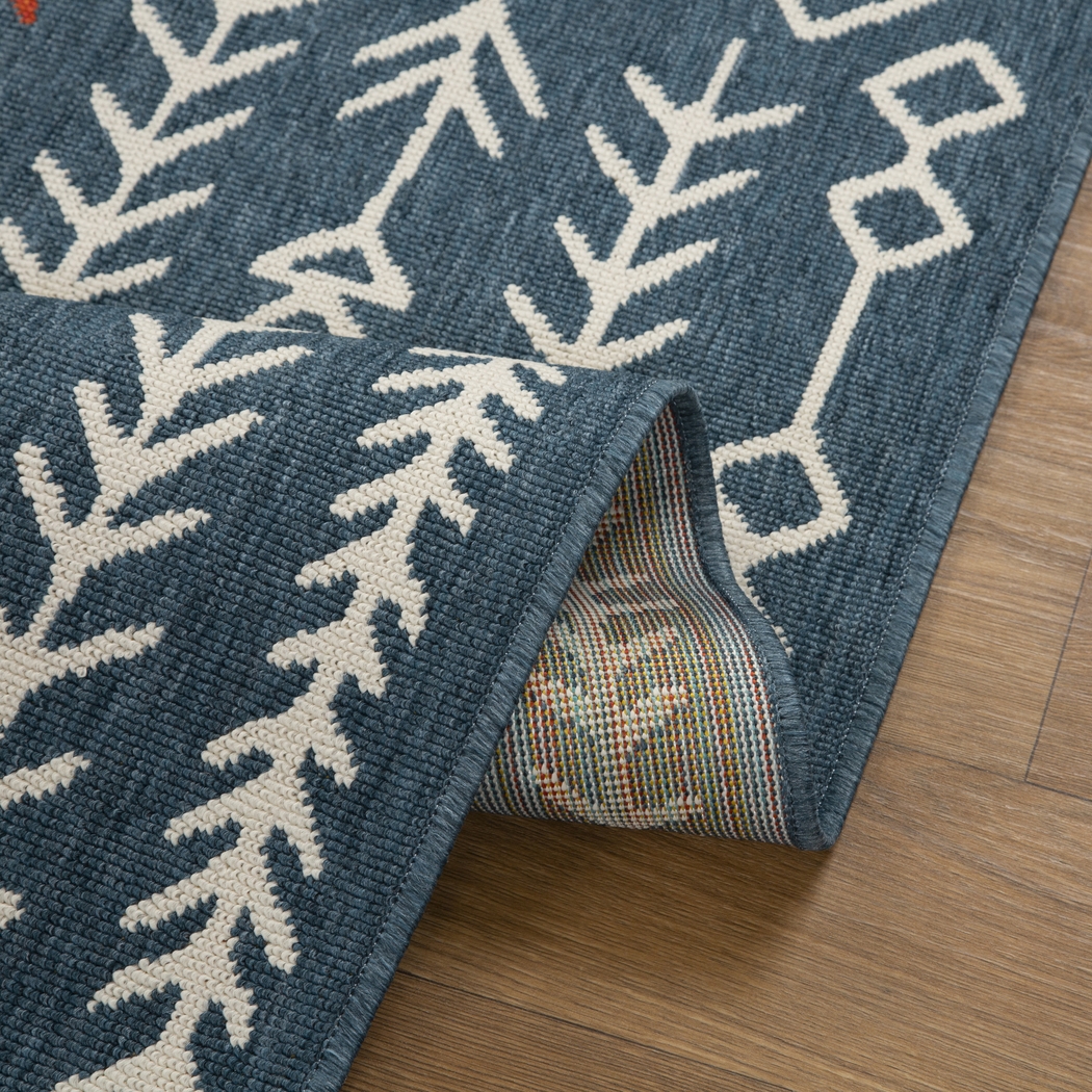 Evette Rios Blackwood Blue 8' x x9'9 Indoor/Outdoor Rug - Thumbnail - Image 5