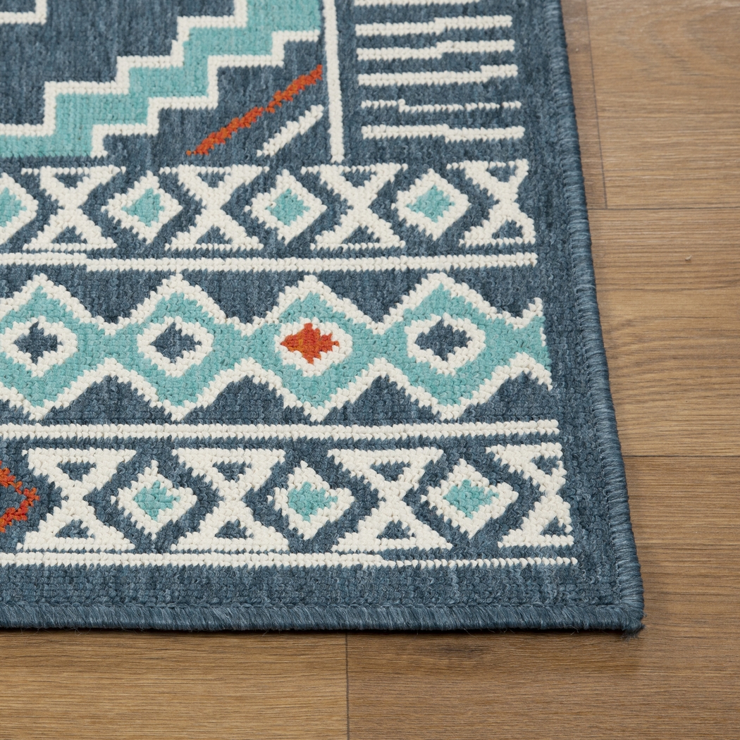 Evette Rios Boltan Blue 5' x 7' Indoor/Outdoor Rug - Thumbnail - Image 6