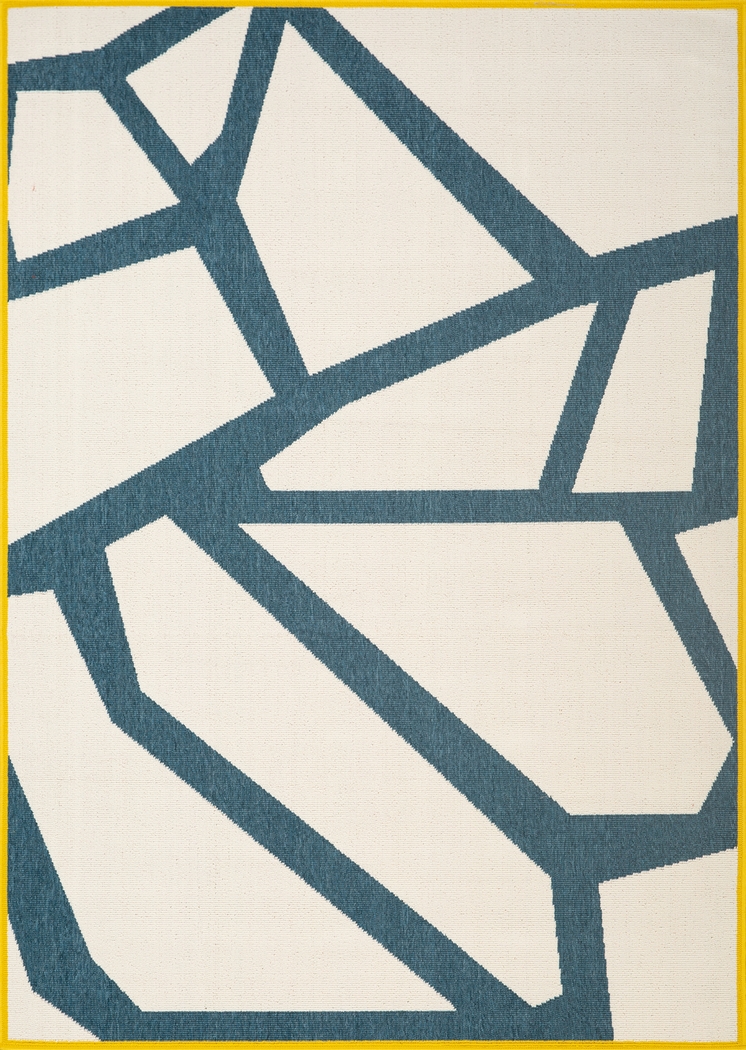 Evette Rios Karlisle White 8' x 9'9 Indoor/Outdoor Rug - Thumbnail - Image 1