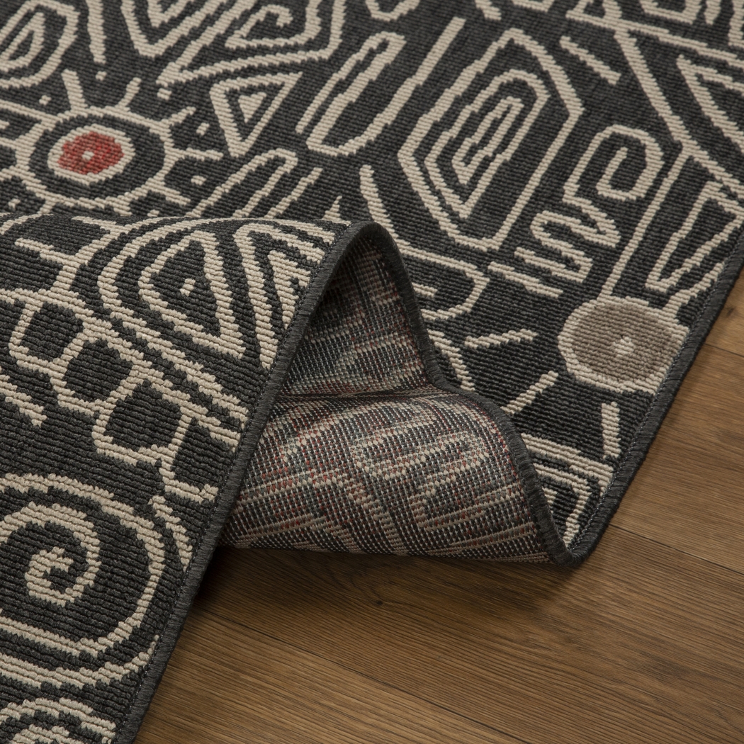 Evette Rios Cullin Black 5' x 7' Indoor/Outdoor Rug - Thumbnail - Image 5