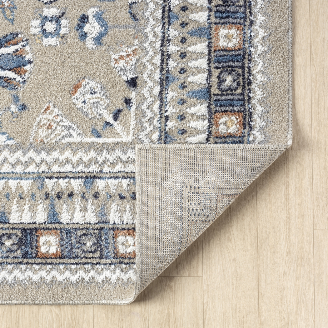 Evette Rios Jakue Blue 5'3 x 7' Rug - Thumbnail - Image 4