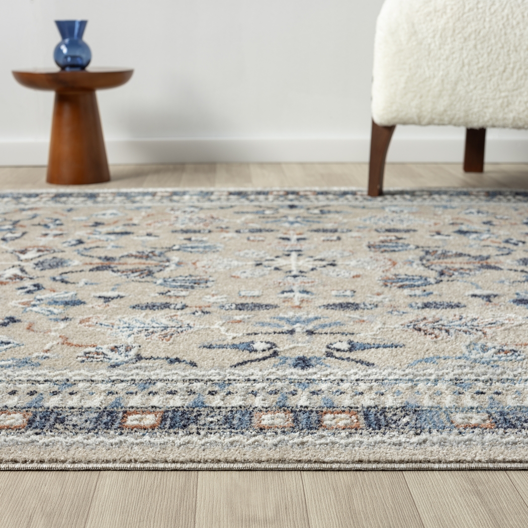 Evette Rios Jakue Blue 5'3 x 7' Rug - Thumbnail - Image 6