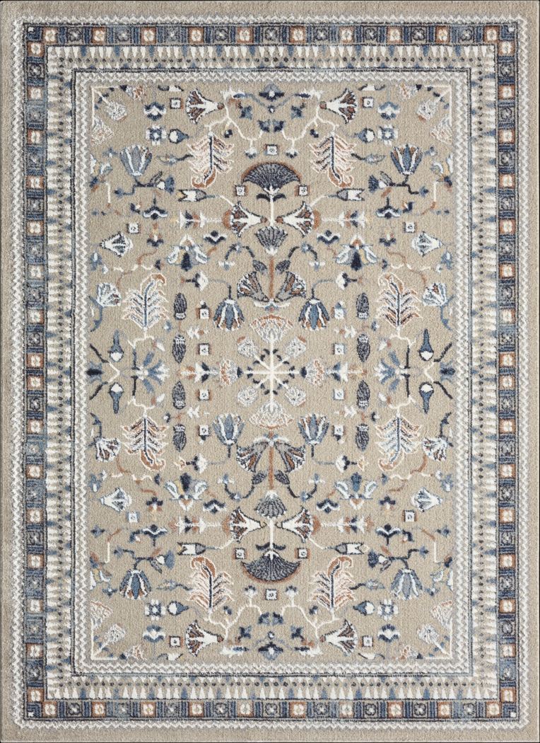 Evette Rios Jakue Blue 7'9 x 9'9 Rug - Thumbnail - Image 1