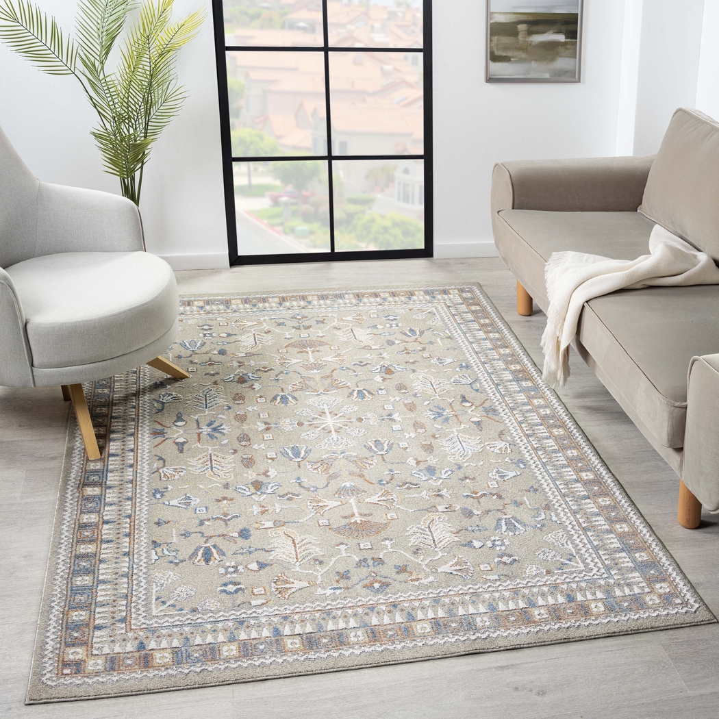 Evette Rios Jakue Rust 5'3 x 7' Rug - Thumbnail - Image 3