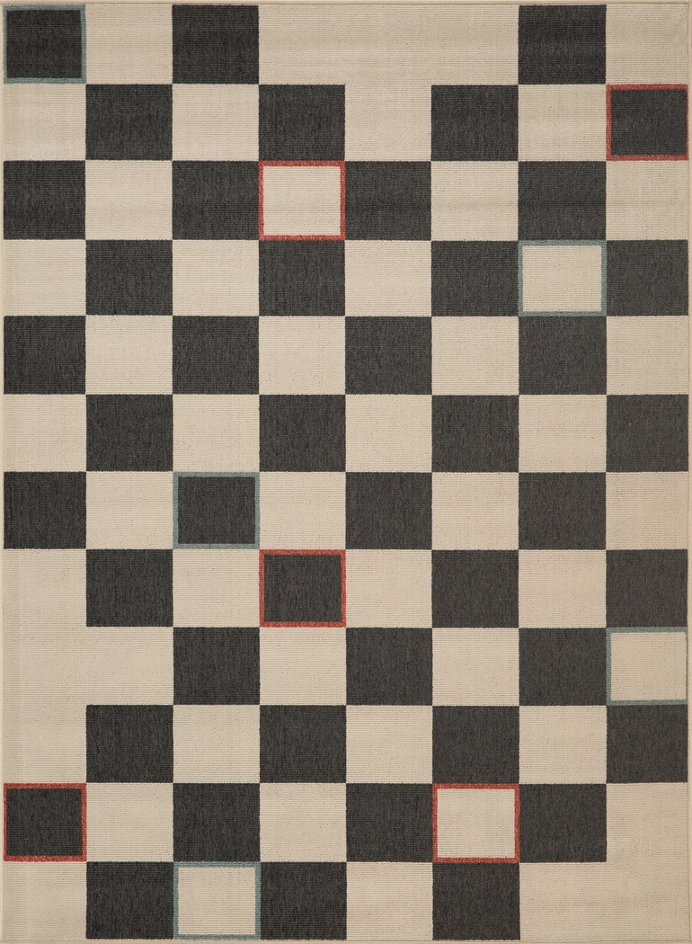 Evette Rios Peachco Beige 5' x 7' Indoor/Outdoor Rug - Thumbnail - Image 1