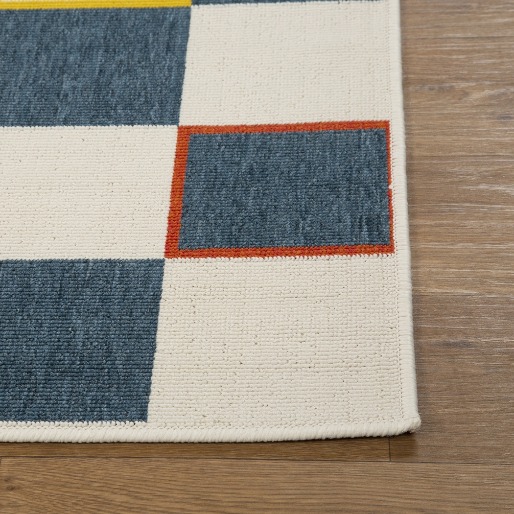 Evette Rios Peachco Blue 8' x 9'9 Indoor/Outdoor Rug - Thumbnail - Image 6