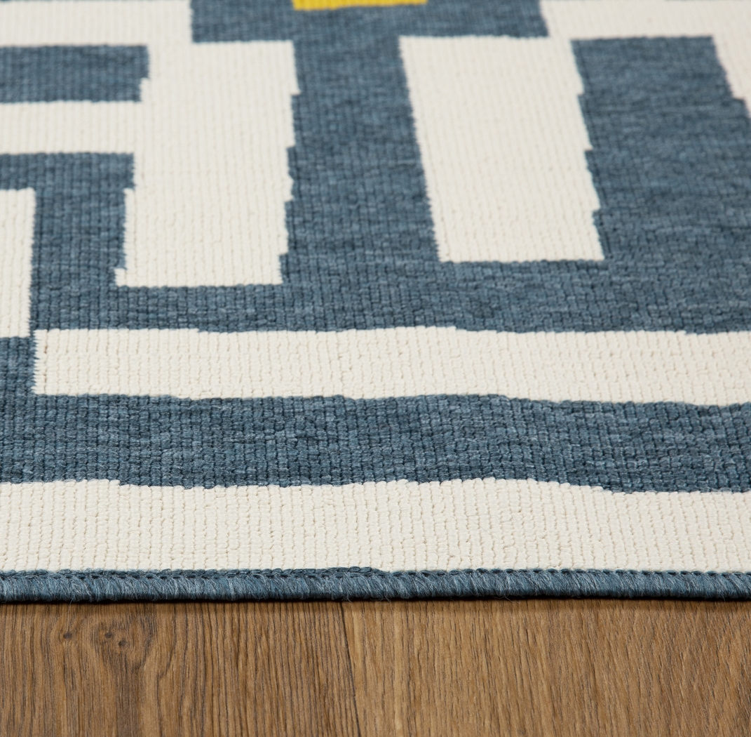 Evette Rios Swanton Blue 5' x 7' Indoor/Outdoor Rug - Thumbnail - Image 7