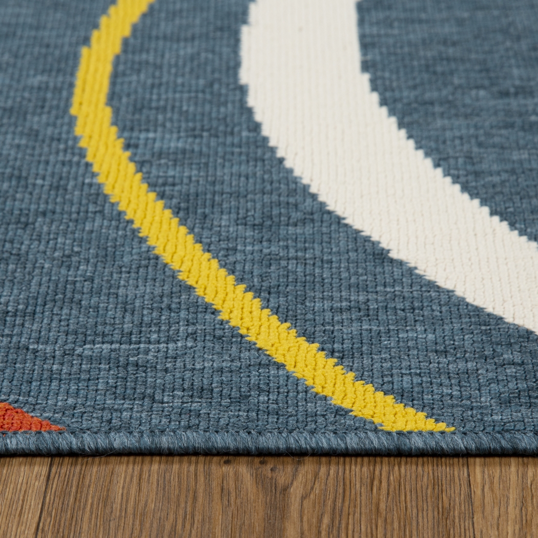 Evette Rios Tessaway Blue 5' x 7' Indoor/Outdoor Rug - Thumbnail - Image 7