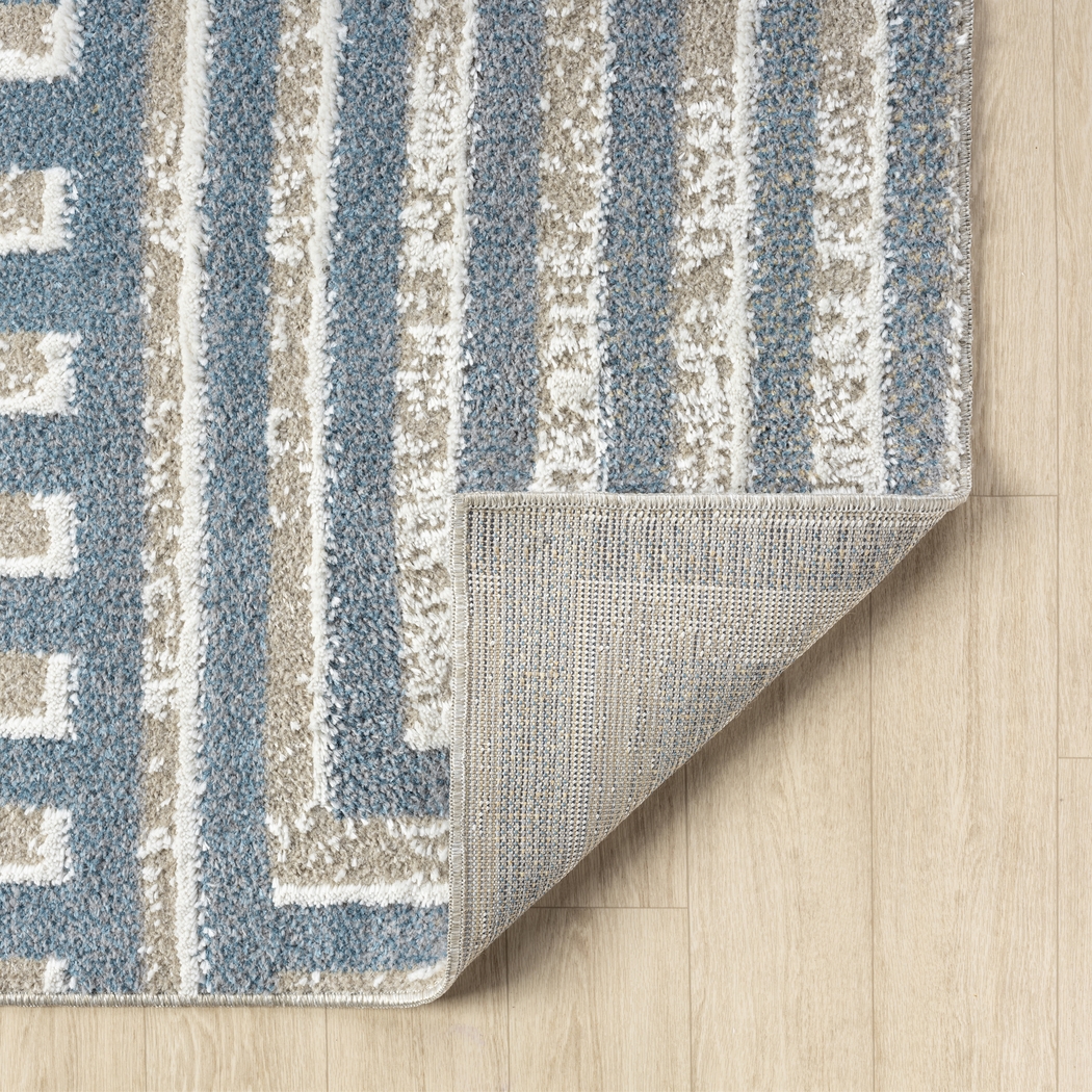 Evette Rios Udae Blue 7'9 x 9'9 Rug - Thumbnail - Image 4