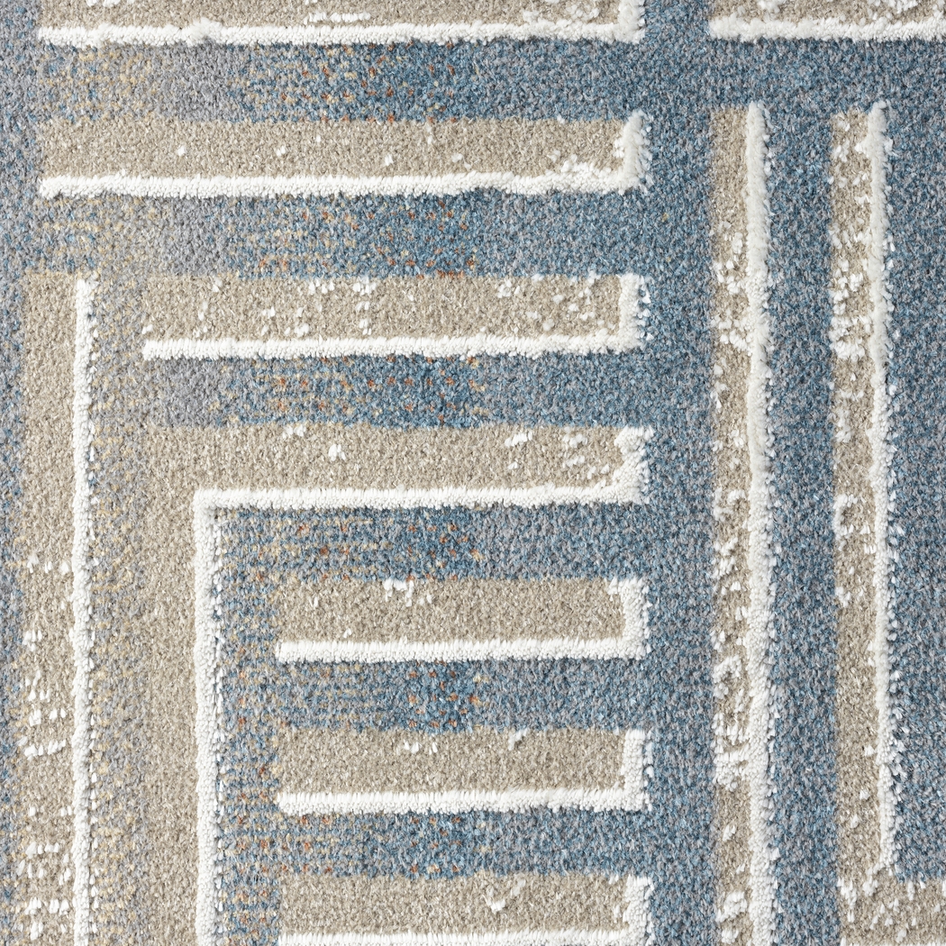 Evette Rios Udae Blue 7'9 x 9'9 Rug - Thumbnail - Image 7