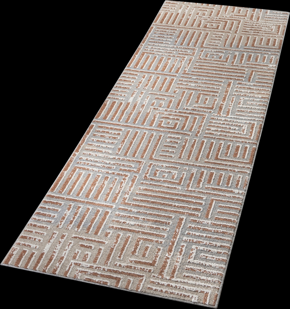 Evette Rios Udae Rust 2'2 x 7' Runner Rug - Thumbnail - Image 2