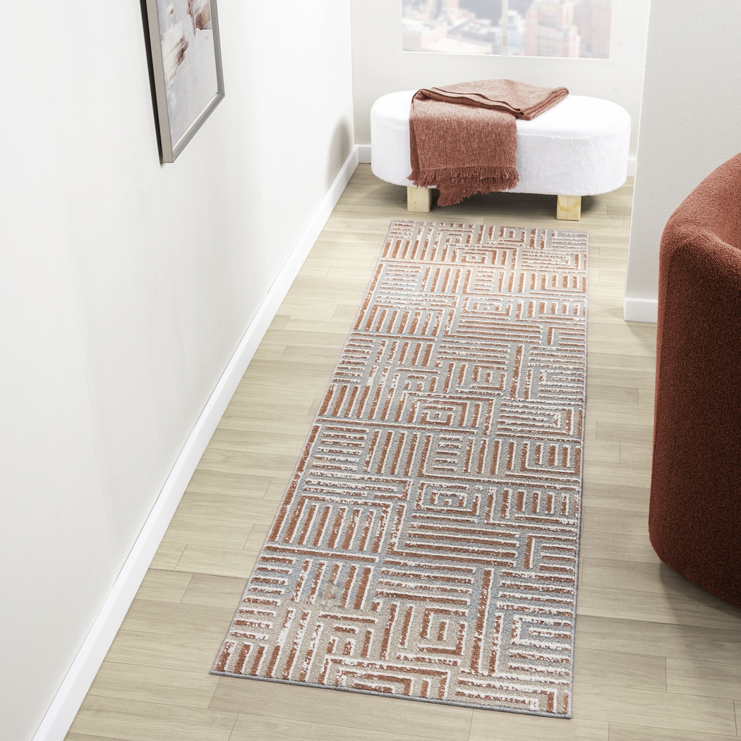 Evette Rios Udae Rust 2'2 x 7' Runner Rug - Thumbnail - Image 3
