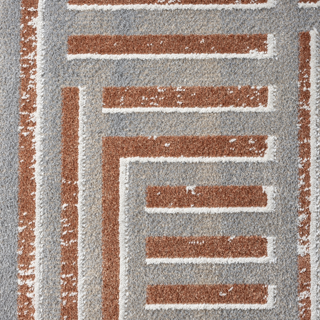 Evette Rios Udae Rust 5'3 x 7' Rug - Thumbnail - Image 7