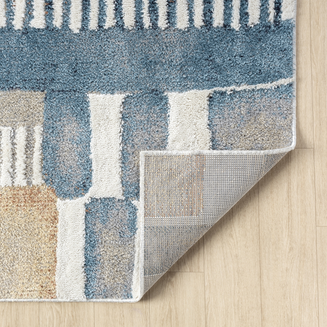 Evette Rios Zorion Blue 2'2 x 7' Runner Rug - Thumbnail - Image 2