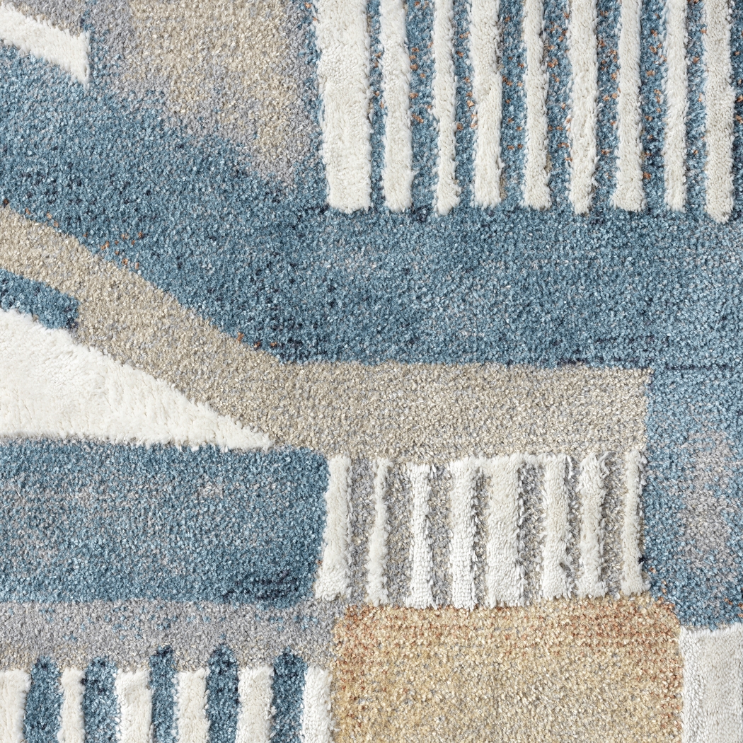 Evette Rios Zorion Blue 5'3 x 7' Rug - Thumbnail - Image 7