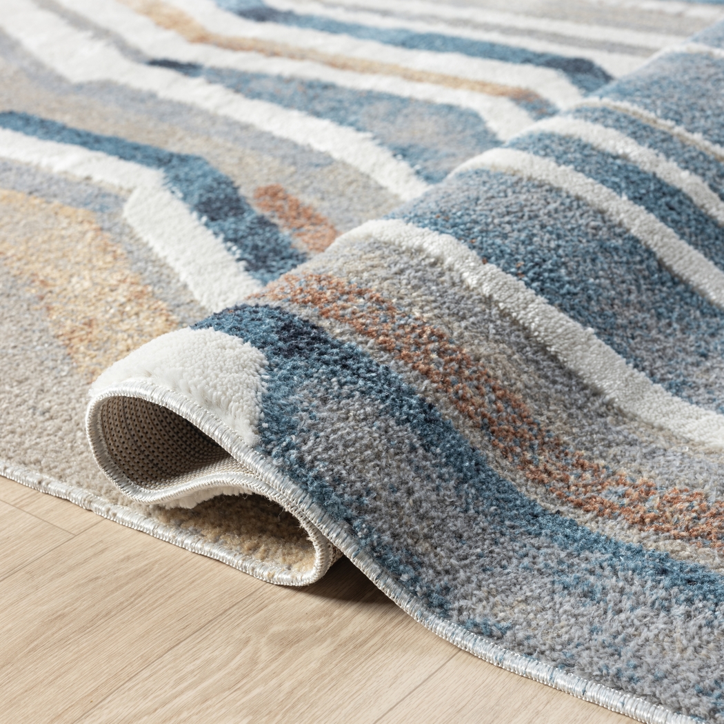 Evette Rios Zorion Blue 5'3 x 7' Rug - Thumbnail - Image 8