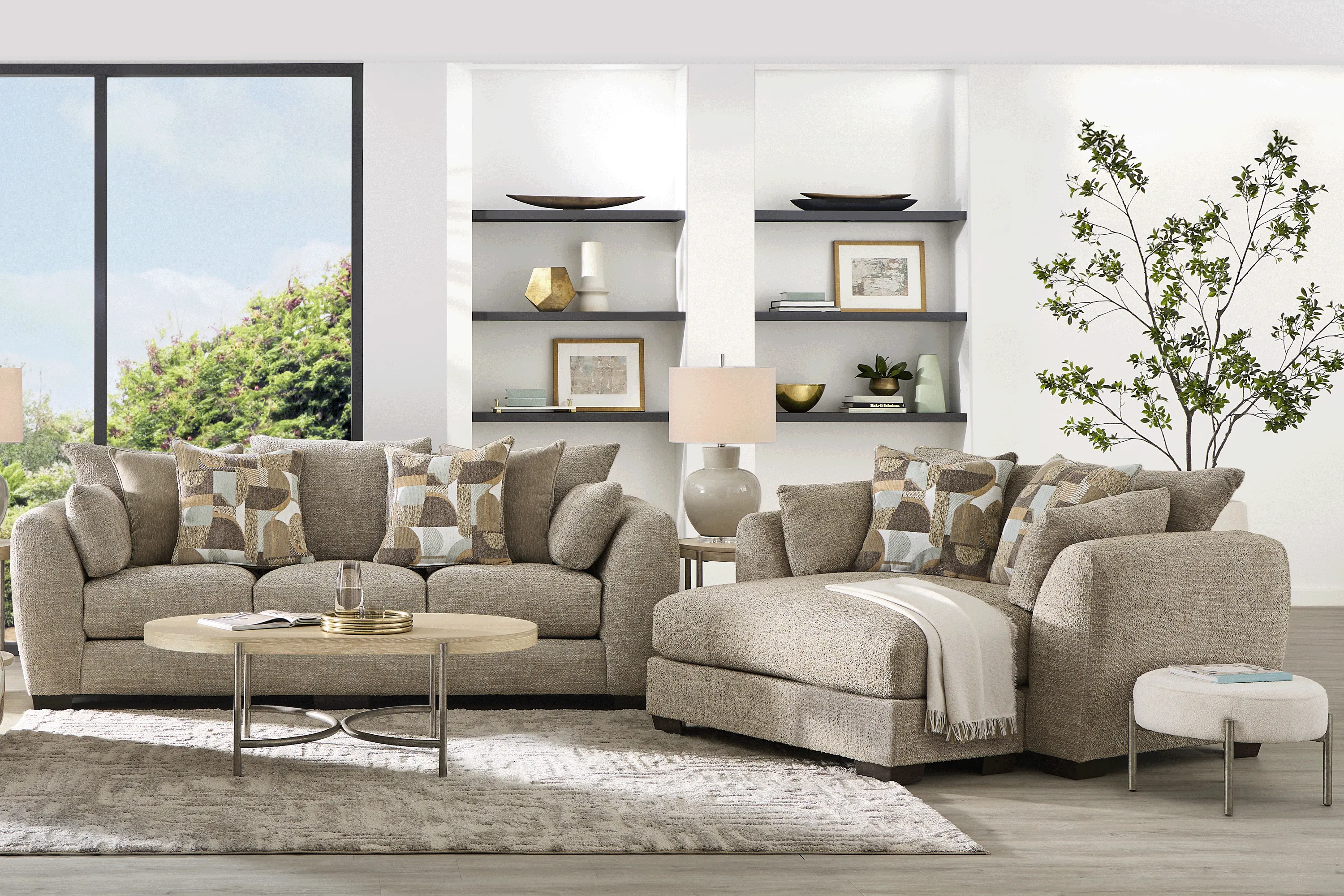 Evianna Brown 2 Pc Living Room - Thumbnail - Image 1
