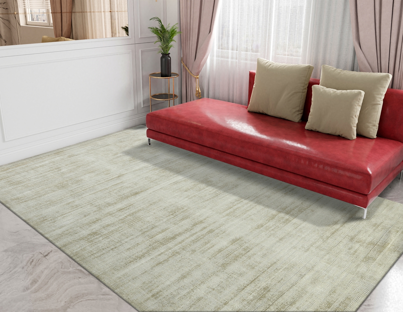 Evita Sand 4' X 6' Rug - Thumbnail - Image 2