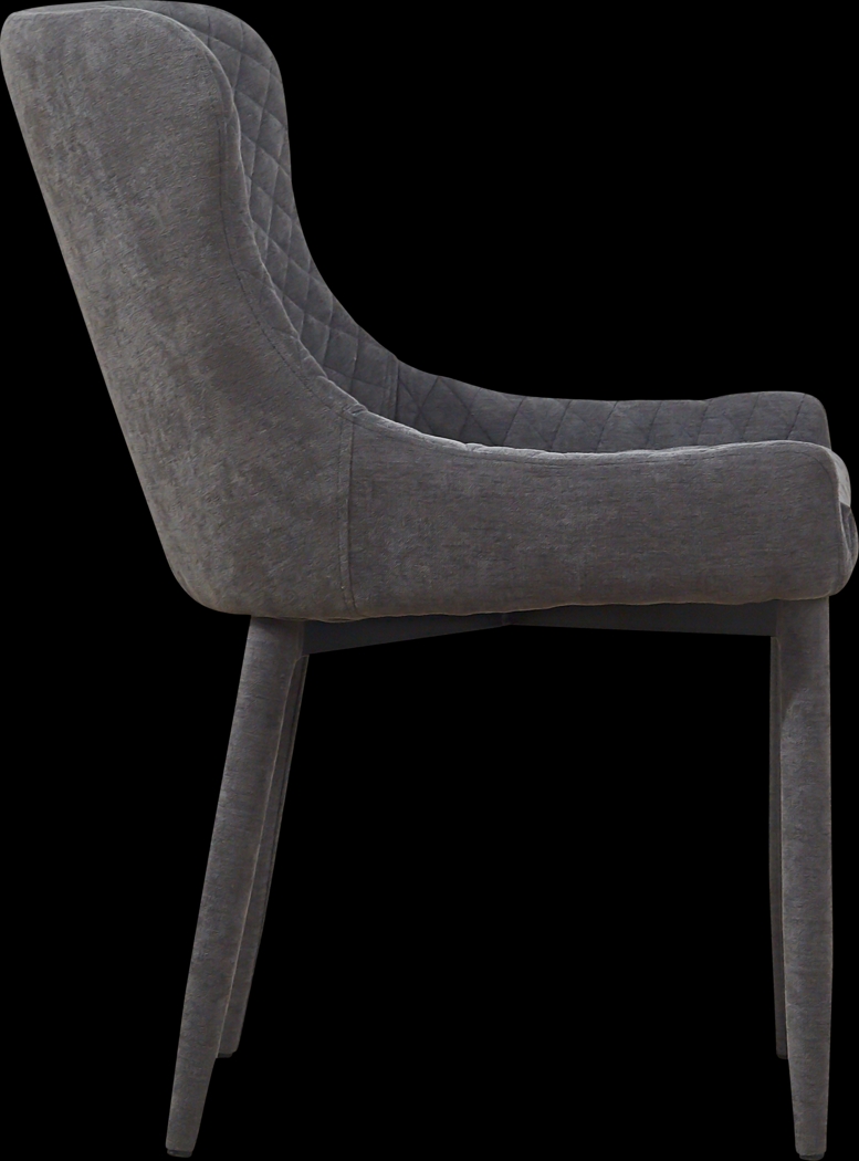 Evorna Gray Side Chair - Thumbnail - Image 3
