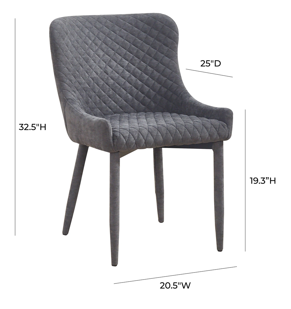 Evorna Gray Side Chair - Thumbnail - Image 9