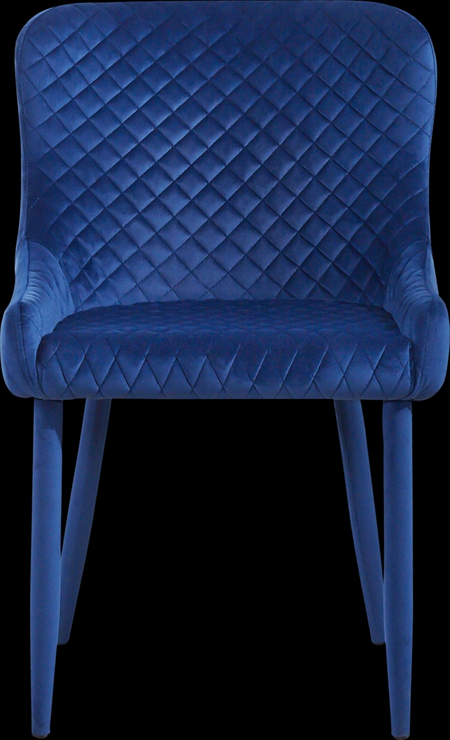 Evorna Navy Side Chair - Thumbnail - Image 2