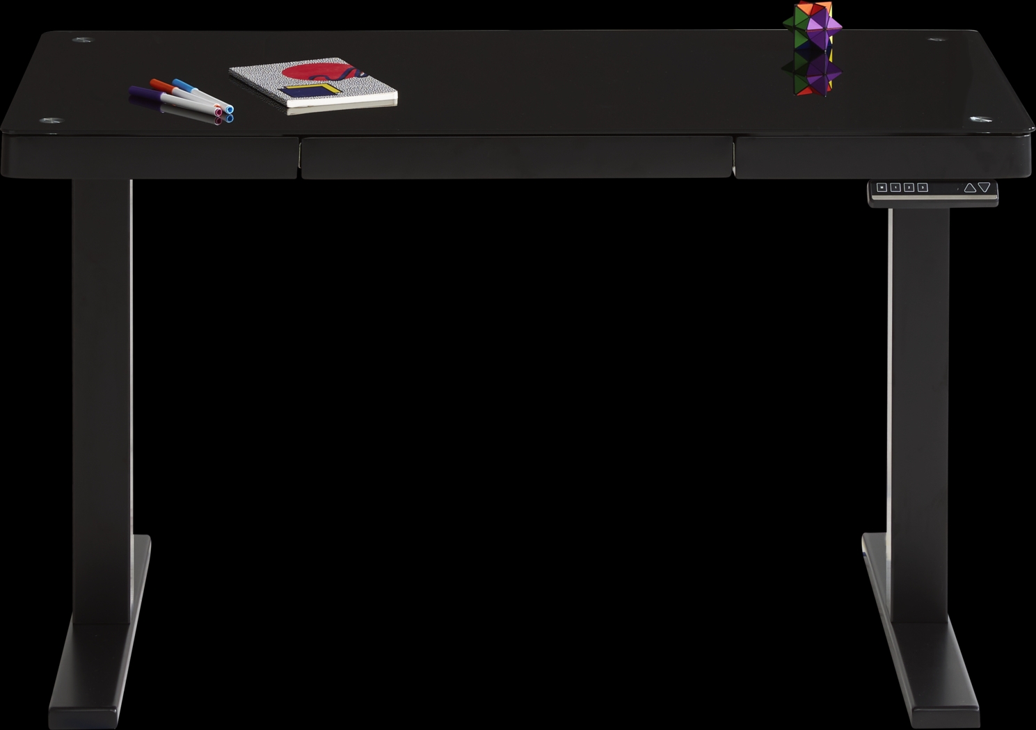 Exeter Place Black Adjustable Desk - Thumbnail - Image 1