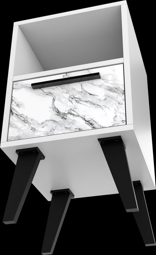 Exmore White Marble Nightstand - Thumbnail - Image 10