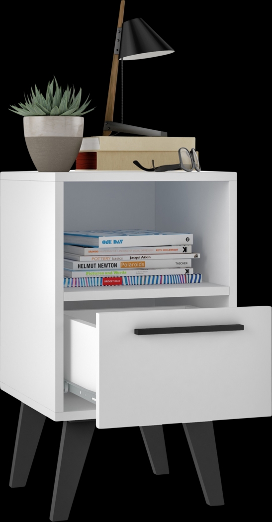 Exmore White Nightstand - Thumbnail - Image 4