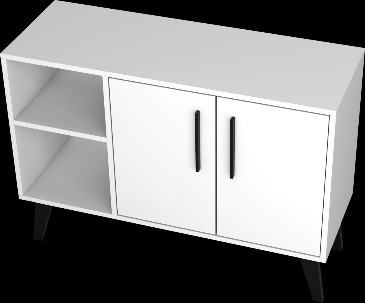 Exmore White Open Sideboard - Thumbnail - Image 10
