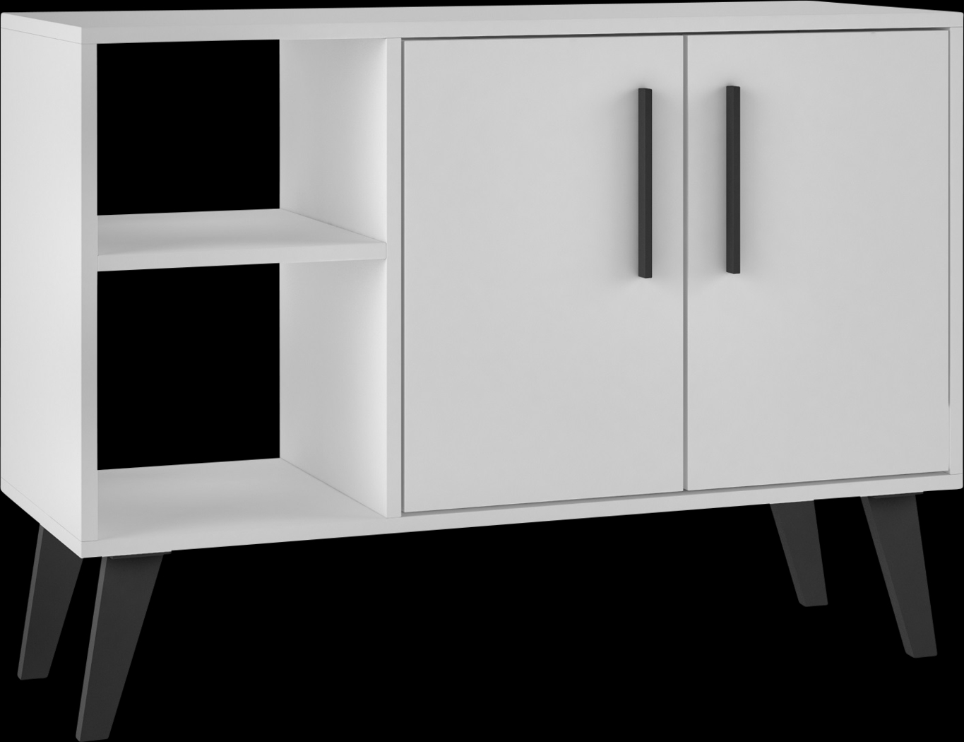 Exmore White Open Sideboard - Thumbnail - Image 1